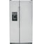 GE Appliances GSS25GYPFS Side By Side Refrigerators Fingerprint Resistant Stainless Front View