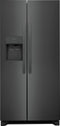 Frigidaire FRSS2323AD Side By Side Refrigerators Black Stainless Steel Front View