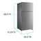 Avanti FF18D0W4 Top Freezer Refrigerators White – Official Product Photo
