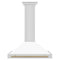 ZLINE KB4STZWM36CB Ducted Mount Hoods Champagne Bronze Accents – Appliance Image