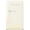 Smeg FAB10URCR3 Compact Refrigerators Glossy Cream Front View