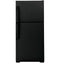 GE Appliances GTE19JTNRBB Top Freezer Refrigerators Black Front View