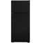 GE Appliances GTS17DTNRBB Top Freezer Refrigerators Black Front View