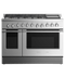 Fisher & Paykel RDV2486GDNN Professional Ranges Stainless Steel Front View