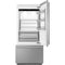 Smeg RBMU36RX Bottom Freezer Refrigerators Stainless Steel Front View