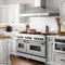 ZLINE RASN60 Professional Ranges Stainless Steel With Durasnow Door – Detail Close-up