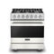 Viking RVGR33025BPW Freestanding Ranges Pure White Front View