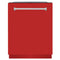 ZLINE DWMTRM24 Built-In Dishwashers Red Matte Front View