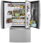 GE Appliances PFD28KYNFS French Door Refrigerators Fingerprint Resistant Stainless – Catalog Photo
