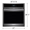 Frigidaire GCWS2767AD Single Wall Ovens Black Stainless Steel – Appliance Image