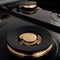 ZLINE RASSNBR60 Professional Ranges Durasnow Stainless Steel With Brass Burners – Back Panel