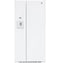 GE Appliances GSE23GGPWW Side By Side Refrigerators White Front View