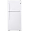 GE Appliances GTE19DTNRWW Top Freezer Refrigerators White Front View