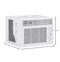 GE Appliances AHEC05AC Less Than 5,600 Btu Air Conditioners White – Side Profile