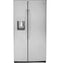 GE Appliances PZS22MYKFS Side By Side Refrigerators Fingerprint Resistant Stainless Front View