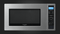 FULGOR MILANO F4MWO24S1 Countertop Microwaves Stainless Steel Front View