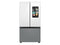 Samsung RF24BB69006M French Door Refrigerators Charcoal Glass And Matte Black Steel Front View