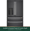 CAFE CVE28DP3ND1 French Door Refrigerators Matte Black – Studio Shot