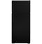 GE Appliances GTS18GTNRBB Top Freezer Refrigerators Black Front View