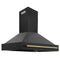 ZLINE BS655Z48G Ducted Mount Hoods Gold – Appliance Image