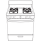 Hotpoint RGBS300DMWW Freestanding Ranges White – Interior Drum