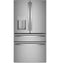 GE Appliances PVD28BYNFS French Door Refrigerators Fingerprint Resistant Stainless Front View