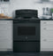 GE Appliances JB256DMBB Freestanding Ranges Black – Studio Shot