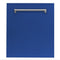 ZLINE DWBM24 Built-In Dishwashers Blue Matte Front View