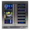 XO Appliance XOU30BWDDGS Wine Fridges Fingerprint Resistant Stainless & Glass Front View