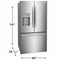 Frigidaire GRFS2853AF French Door Refrigerators Stainless Steel – Appliance Image