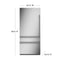 Monogram ZIC363IPVLH Built-In Refrigerators Custom Panel And Handle Required – Product Image