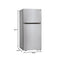 LG LTCS20020S Top Freezer Refrigerators Stainless Steel – Product Image