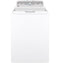 GE Appliances GTW500ASNWS Top Load Washers White On White With Silver Backsplash Front View