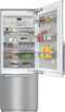 MIELE KF2802SF Bottom Freezer Refrigerators Stainless Steel/Cleansteel Front View