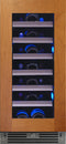XO Appliance XOU15WGOL Wine Fridges Panel Ready & Glass Front View