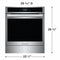 Frigidaire GCWS2438AF Single Wall Ovens Stainless Steel – Appliance Image