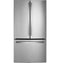 GE Appliances GWE22JYMFS French Door Refrigerators Fingerprint Resistant Stainless Front View