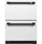 CAFE CDE06RP4NW2 Compact Refrigerators Matte White – Angle View