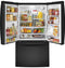 GE Appliances GNE27JGMBB French Door Refrigerators Black – Catalog Photo
