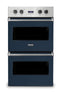 Viking VDOE130SB Double Wall Ovens Slate Blue Front View