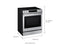 SAMSUNG NE63T8911SS Slide-In Ranges Fingerprint Resistant Stainless Steel – Catalog Photo