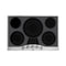 Viking RVEC3305BSB Electric Cooktops Stainless Steel/Black Glass Front View