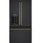 CAFE CYE22TP3MD1 French Door Refrigerators Matte Black – Side Profile