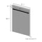 ZLINE DPBSH18 Dishwasher Parts & Accessories Black Stainless Steel – Appliance Image