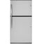 GE Appliances GIE21GSHSS Top Freezer Refrigerators Stainless Steel Front View