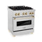 ZLINE RASZSN30G Professional Ranges Gold – Appliance Image