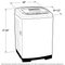 GE Appliances GNW128PSMWW Portable Washers White – Angle View