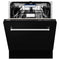 ZLINE DWVBLM24 Built-In Dishwashers Black Matte – Studio Shot