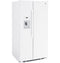 GE Appliances GSE25GGPWW Side By Side Refrigerators White – Official Product Photo