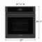Frigidaire FCWS2727AB Single Wall Ovens Black – Appliance Image